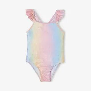 Vertbaudet Meisjesbadpak Met Glitter Rozen