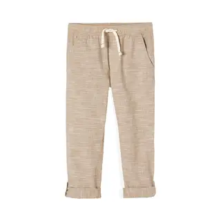Vertbaudet Jungen 3/4-Hose, Beinlänge Verstellbar Beige Meliert 140