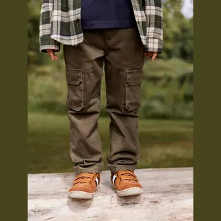 Vertbaudet Jungen Thermo-Cargohose Mit Dehnbund, Bundweite Verstellbar Khaki 92/98