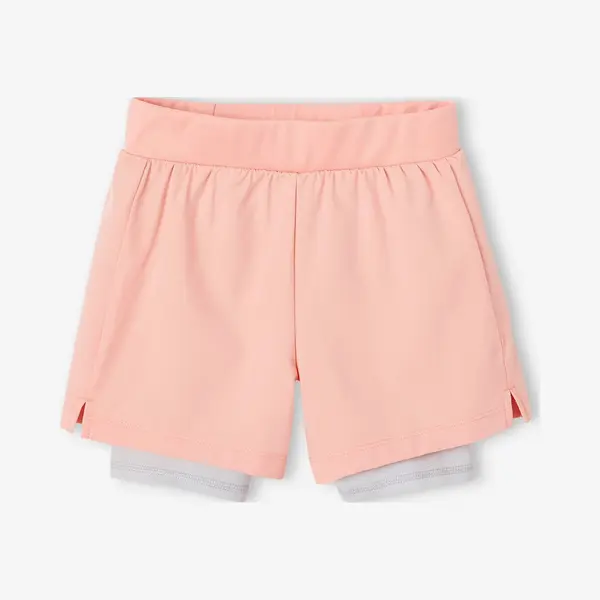 Vertbaudet Sportshort 2 In 1 Voor Meisjes Van Technisch Materiaal Koraal thumbnail