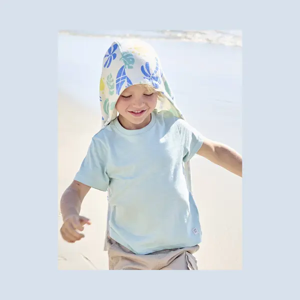 Vertbaudet Personaliseerbare Gekleurd Jongensshirt Met Korte Mouwen Turquoiseblauw thumbnail