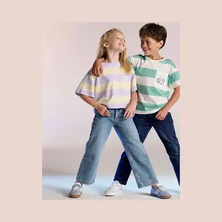 Vertbaudet Ruime Meisjesjeans MorphologiK Met Een Smalle Taille