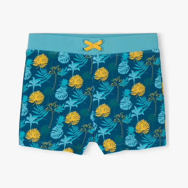 Vertbaudet Zwemshort Voor Jongens Met Tropische Print Dennen thumbnail
