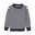 blauw, gestreept