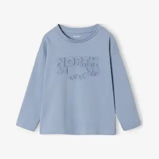 Vertbaudet T-shirt Met Lange Mouwen Voor Jongens Lichtblauw