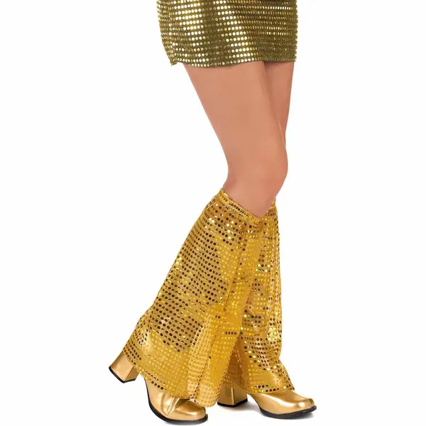 Vegaoo - Goudkleurig Disco Beenwarmers Voor Volwassenen thumbnail