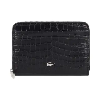 Lacoste, Damen, Portemonnaie, Zip Coin Wallet, Schwarz