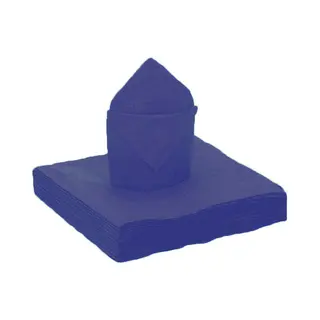Santex Feest Servetten - 20x Stuks - Donkerblauw - 40 X 40 Cm - Papier