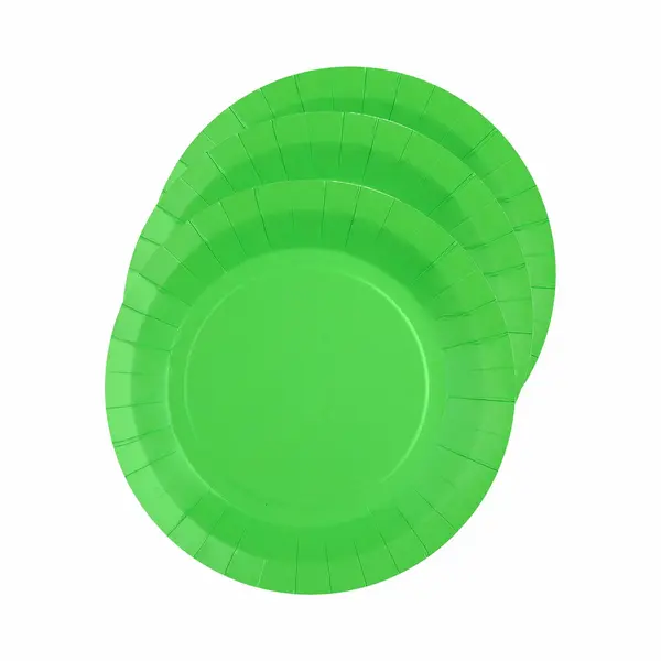 Santex Bordjes Karton - 10x - Rond - Felgroen - 22 Cm - Feestbordjes thumbnail