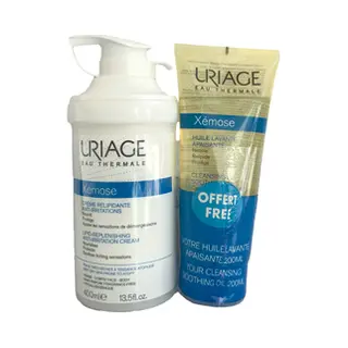 Uriage Xémose Kalmerende Vetinbrengende Crème 400ml + Gratis Xémose Wasolie 200ml