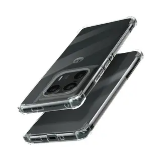 Avizar Hoesje Geschikt Voor Motorola Edge 50 Ultra Schokbestendig Flexibel Versterkte Hoeken, Transparant