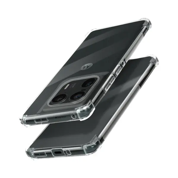 Avizar Hoesje Geschikt Voor Motorola Edge 50 Ultra Schokbestendig Flexibel Versterkte Hoeken, Transparant thumbnail