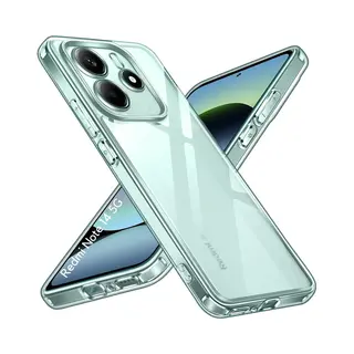 Phonillico Hoesje Voor Xiaomi Redmi Note 14 5G Backcover Shockproof Siliconen Transparant