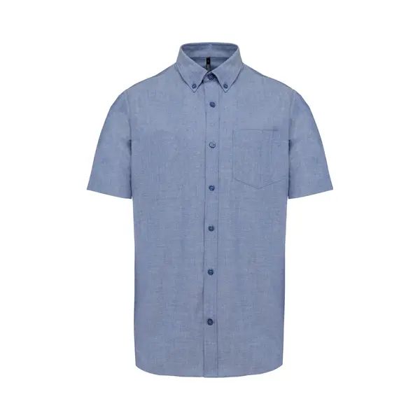 Kariban Heren Oxford Overhemd Korte Mouwen K535 - Oxford Cobalt Blue - 4XL thumbnail