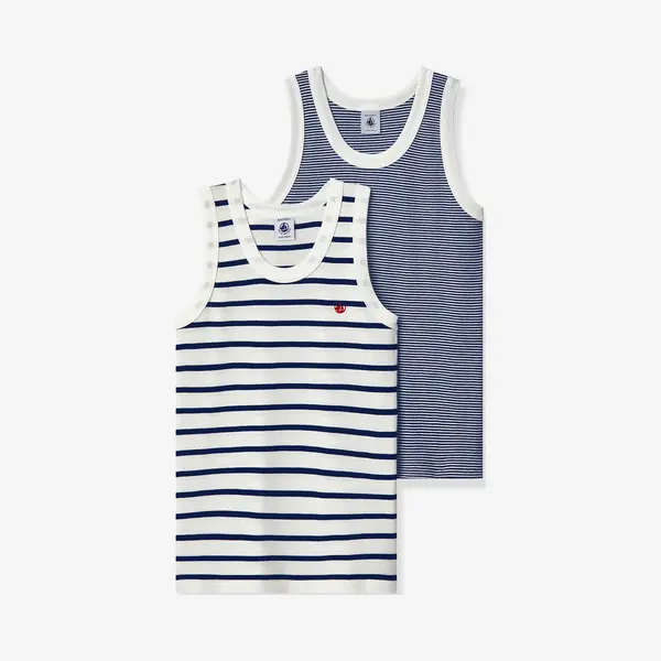 Petit Bateau JungenMuskelshirt (2er Pack) , Variante 1, 8 Jahre thumbnail