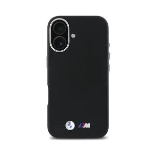 Bmw BMHCP16S23PMWK IPhone 16 6.1" Czarny/zwart Hardcase M Glad Volledig Gewikkeld Metaal (Apple IPhone 16), Smartphonehoes, Zwart