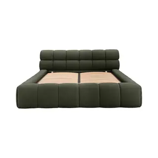 Vente-unique Bett Mit Bettkasten - 160 X 200 Cm - Stoff - Grün - Forvik Von Pascal Morabito