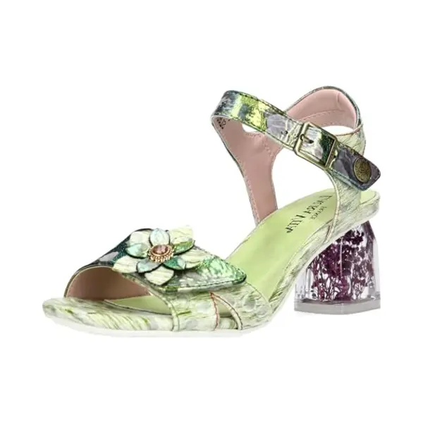 Laura Vita Sandales Mode Femme Framboiseo 16, Pointure, 40 Eu, La Couleur, vert thumbnail