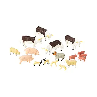 Britains 1, 32 Mixed Animal Value Pack Farm Playset, Collectable Farmyard Animal Toys, Compatible With 1, 32 Scale Farm Toys, Suitable For Collectors