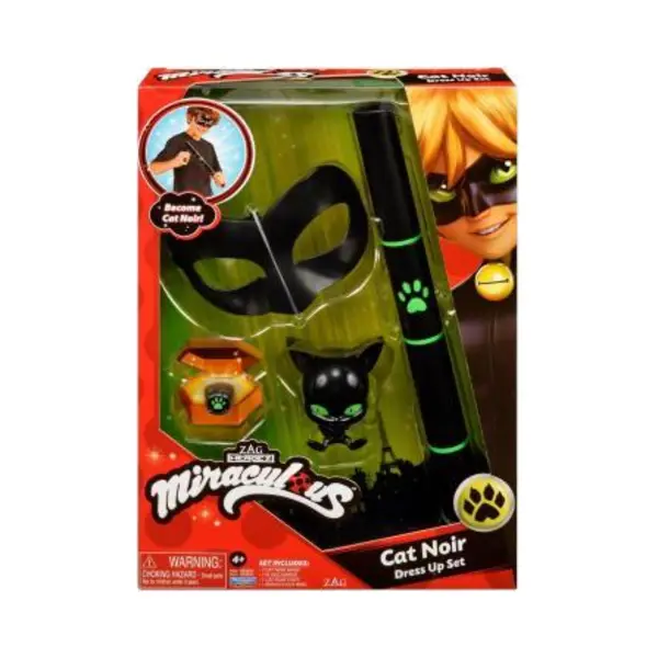 Bandai Miraculous, Tales Of Ladybug And Cat Noir Role Play Set | Costume Kids Fancy Dress Set With Mask And Accessories | Superhero Costumes For Girls And thumbnail