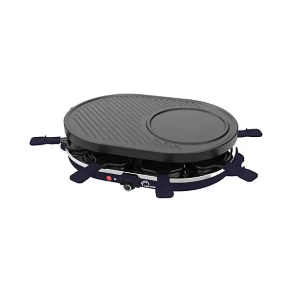 Raclettemachine - Little Balance - Multi Kaas - 1200 W - 8 Personen - Afneembare Grill/crêpe - Nachtblauw thumbnail
