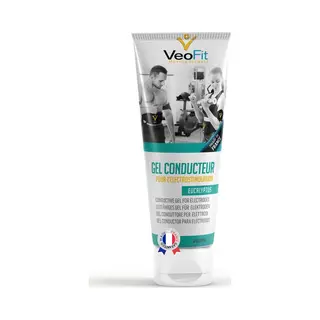 Veofit Leitfähiges Elektroden Kontakt Gel Eukalyptus 1x250mL Für Ems Tens Geräte, Elektrostimulatoren, Elektroden Pads – Verbessert Den