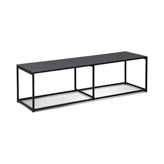 Sweeek - 140cm Urban-style Tv Unit Metal , Industrielle, Black, 140x40x40 Cm