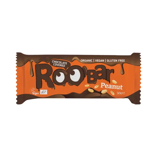Roobar Roo'Bar Chocolate Covered, Peanut, 30g thumbnail