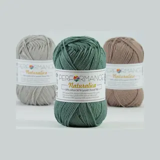 Performance yarn - dehobbyvlinder 5 Bollen Duurzaam Haakgaren Naturalica Vintage Groen (2165) - Katoen En Lycocell - Natuurlijk Breigaren