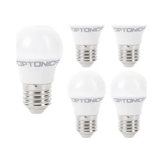 Optonica Led Kogellamp G45 E27 - 3.5W (vervangt 25W) - 300lm - 4500K Neutraal Wit - 230V - Energiezuinig - 5 Stuks