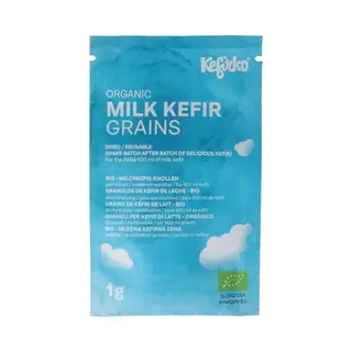 Kefirko Milk Kefir Grains Dehydrated To Make 6g Fresh Grains Or 600ml Milk Kefir