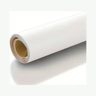 Vigoexpress Kunstleder Selbstklebend Reparaturset - 40 X 300 Cm | Leatherpatch (Weiss)