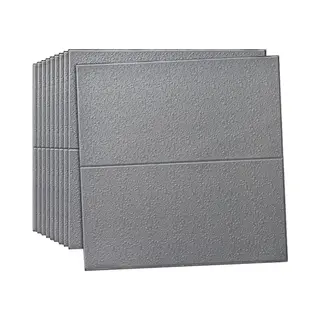 Home & Marker - Wandpanelen Zelfklevend - 3D Behang - Waterdicht - Muurdecoratie - 5 Stuks (35x35cm) - Grijs - Formwall