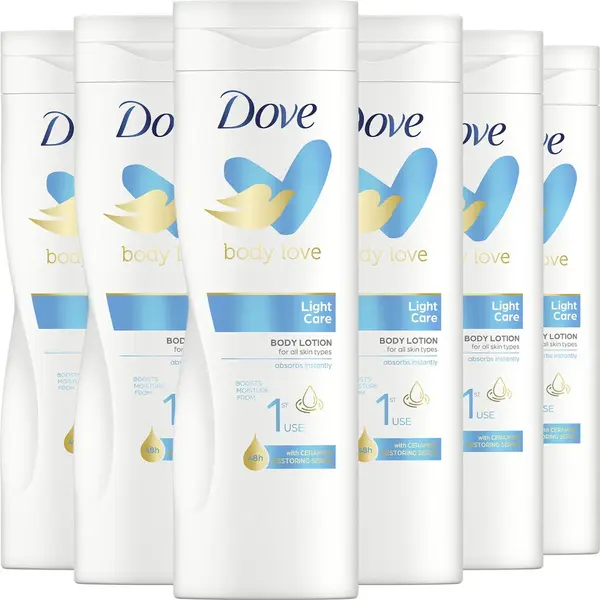 Dove Body Love Bodylotion - Light Care - 400 Ml - Voordeelverpakking thumbnail