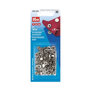 Prym 390363 Non-sew Refill 8 Mm For 390360 Silver Col