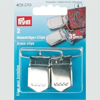 Prym 2 Stuks Bevestigingsklemmen Zilver 35 Mm