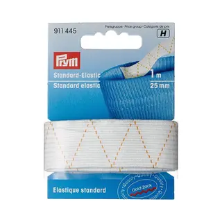 Prym Standard-Elastic 25 Mm Weiß, Polyester