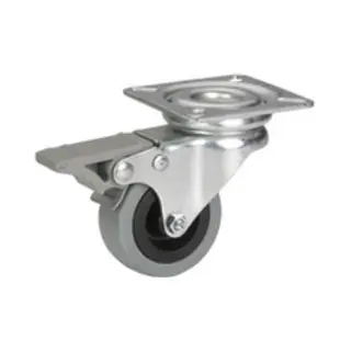 Dörner + Helmer 771100C meubelwieltje Zwart, Grijs, Metallic 35 kg Rubber 5 cm 1 stuk(s)