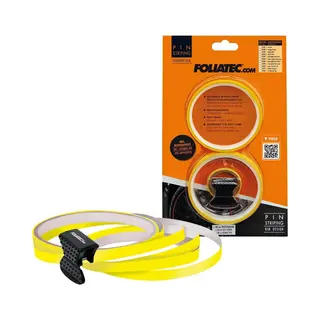 Foliatec Pin Striping Felgen Design Auto Zierstreifen Felgenrandaufkleber Für 4 Felgen, Gelb