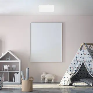 Briloner - Led Deckenleuchte Sternenhimmel 8 W Weiß Metall-kunststoff Quadratisch