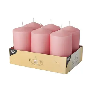 Papstar 17992 kaars Rond Roze 6 stuk(s)