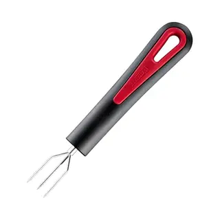 Westmark Potato Fork With 3 Prongs, Length, 16.3 Cm, Stainless Steel/plastic, Gallant, Black/Red, 291422E1