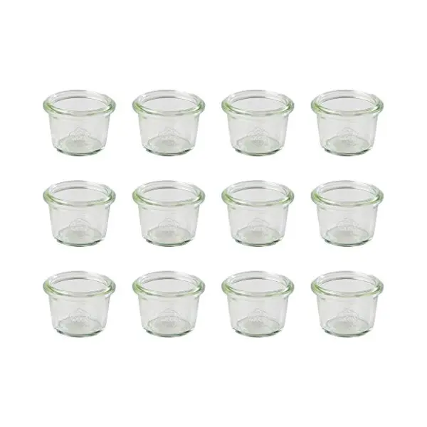 Aps 82359 Original 12er Set Weck Gläser 35 Ml, 5 Cm, H, 3, 5 Cm, Sturzform Ohne Deckel, Einmachglas, Dekoglas, Dessertglas, Vorratsglas, thumbnail