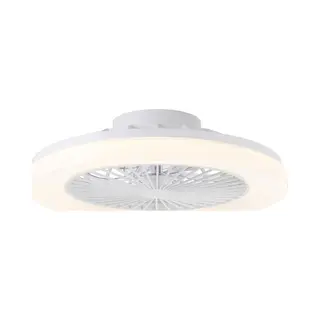 Brilliant Siano - Plafondventilator - Met Verlichting - Ø 48 Cm - Led 40W - Cct - 2700K-6500K - Dimbaar - Wit - Zeer Stil