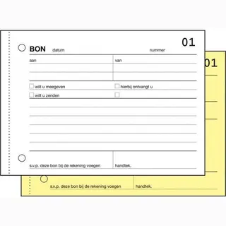 Sigel Bonboekje - Expres - A6 - Blok 2x50 Vel - Met Carbon - Si-40250