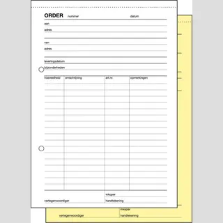 Sigel Orderblok - Expres - A5 - 2x50 Vel - Zelf Kopiërend - Si-30220