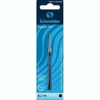 10 X Schneider Kugelschreibermine Express 735 M Schwarz Blisterkarte