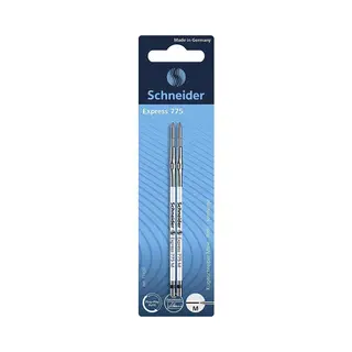 10x Magni, Vervangende Cartridge, Biros Navulling 775 M 2 Stuks Zwart (Zwart, 2 Pcs.)