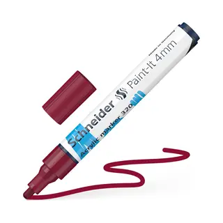 Schneider Acrylmarker Paint-It 320 4mm Burgundrot