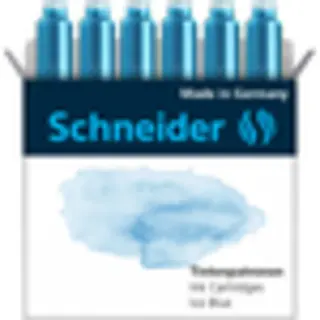 Schneider Schreibgeräte Pastel Tintenpatrone 6 Stk. Original Blau